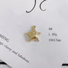 Wholesale Alloy Electroplating Jewelry Accessories Star Love Lock Hollow Inlay Small Pendant