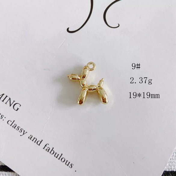 Wholesale Alloy Electroplating Jewelry Accessories Star Love Lock Hollow Inlay Small Pendant