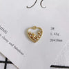 Wholesale Alloy Electroplating Jewelry Accessories Star Love Lock Hollow Inlay Small Pendant