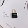Wholesale Alloy Electroplating Key Love Lock Inlaid Pearl Hollow Small Pendant Accessories