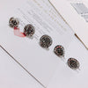 Wholesale Alloy Electroplating Round Micro Diamond Jewelry Accessories Earrings Pendant