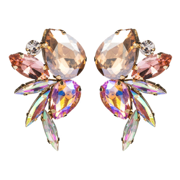 Wholesale Alloy Fashion Geometric Diamond Earrings For Women