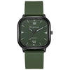 Wholesale Alloy Faux Leather Unisex Square Quartz Watch Simple Trend Leisure Style