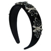 Wholesale Alloy Flannel Baroque Diamond Flower Headband For Women