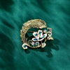 Wholesale Alloy Flower Brooch For Women With Electroplating Treatment