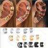 Wholesale Alloy Flower Design Electroplated Women's Jewelry Ear Clip Suit