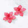 Wholesale Alloy Flower Dripping Oil Fashion Exaggerated Women's Earrings