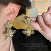 Wholesale Alloy Flower Earrings For Women Electroplated Light Luxury Retro Style
