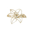 Wholesale Alloy Flower Hollow Electroplated Women's Brooch Fashion Elegant Suit Shirt Accessories Pin