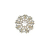 Wholesale Alloy Flower Pattern Electroplated Women's Fashion Highend Brooch Jewelry