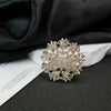Wholesale Alloy Flower Pattern Electroplated Women's Fashion Highend Brooch Jewelry