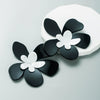Wholesale Alloy Flower Pattern Stitching Trendy Retro Women's Earrings