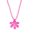 Wholesale Alloy Flower Pendant Necklace With Colorful Cotton Rope And Electroplating For Women