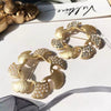 Wholesale Alloy Flower Shaped Ginkgo Leaf Brooch For Women Electroplated Retro Simple Rhinestone Fixed High Grade All Match Corsage