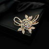 Wholesale Alloy Flower Shaped Women's Brooch With Electroplating For Fashion Accessories