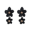 Wholesale Alloy Fresh Flower Baking Paint Earrings For Women