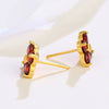 Wholesale Alloy Fresh Style Flower Inlaid Zirconium Earrings For Women