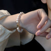 Wholesale Alloy Freshwater Pearl Geometric Irregular Bracelet For Women With Retro Style