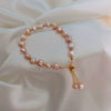 Wholesale Alloy Freshwater Pearl Geometric Irregular Bracelet For Women With Retro Style