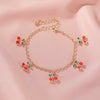 Wholesale Alloy Fruit Love Pendant Bracelet For Men And Women With Electroplating