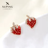 Wholesale Alloy Fruit Strawberry Style Electroplated Women's Earrings