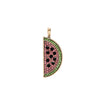 Wholesale Alloy Fruit Style Watermelon Pendant Necklace With 18K Gold Electroplating For Women