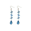 Wholesale Alloy Geometric And Butterfly Pattern Earrings Set With Gemstones For Women