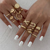 Wholesale Alloy Geometric Asymmetrical Water Drop Hug Ring With Electroplating For Women