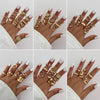 Wholesale Alloy Geometric Asymmetrical Water Drop Hug Ring With Electroplating For Women