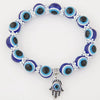 Wholesale Alloy Geometric Beaded Evil Eye Hand Of Fatima Women's Bracelet Jewelry
