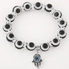 Wholesale Alloy Geometric Beaded Evil Eye Hand Of Fatima Women's Bracelet Jewelry