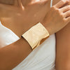 Wholesale Alloy Geometric Brushed Electroplated Exaggerated Design Bracelet Jewelry Accessories
