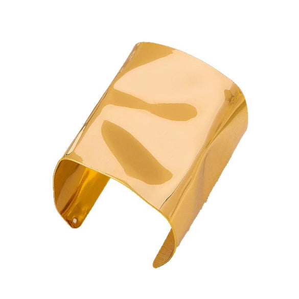 Wholesale Alloy Geometric Brushed Electroplated Exaggerated Design Bracelet Jewelry Accessories