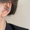 Wholesale Alloy Geometric Butterfly Women's Cold Style Fashion Light Luxury Ear Bone Clip Earrings With Electroplating