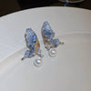 Wholesale Alloy Geometric Butterfly Women's Cold Style Fashion Light Luxury Ear Bone Clip Earrings With Electroplating