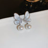 Wholesale Alloy Geometric Butterfly Women's Cold Style Fashion Light Luxury Ear Bone Clip Earrings With Electroplating