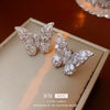 Wholesale Alloy Geometric Butterfly Women's Cold Style Fashion Light Luxury Ear Bone Clip Earrings With Electroplating