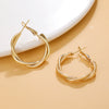 Wholesale Alloy Geometric Circle Cshaped Electroplated Women's Earrings