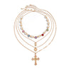 Wholesale Alloy Geometric Cross Handmade Pendant Necklace For Men Hiphop Style