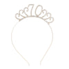 Wholesale Alloy Geometric Crown Headband Electroplated Women's Party Hair Accessories