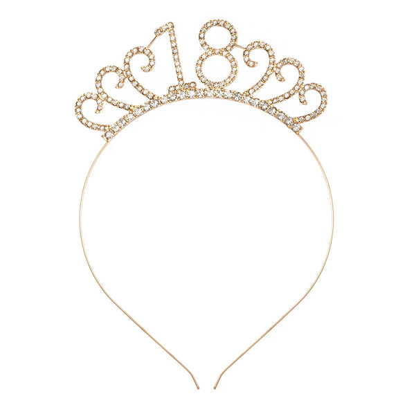 Wholesale Alloy Geometric Crown Headband Electroplated Women's Party Hair Accessories