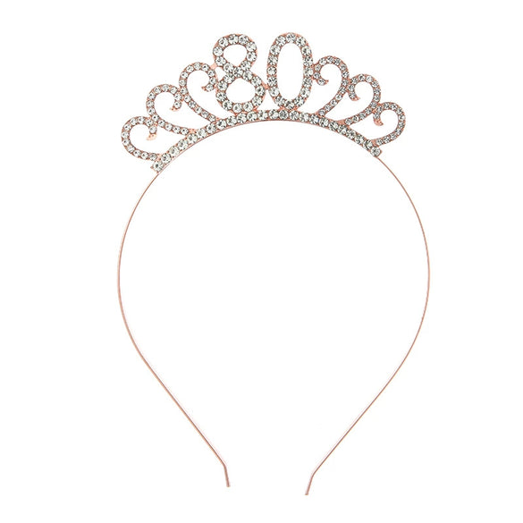 Wholesale Alloy Geometric Crown Headband Electroplated Women's Party Hair Accessories