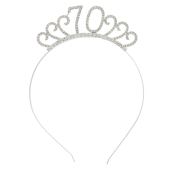 Wholesale Alloy Geometric Crown Headband Electroplated Women's Party Hair Accessories