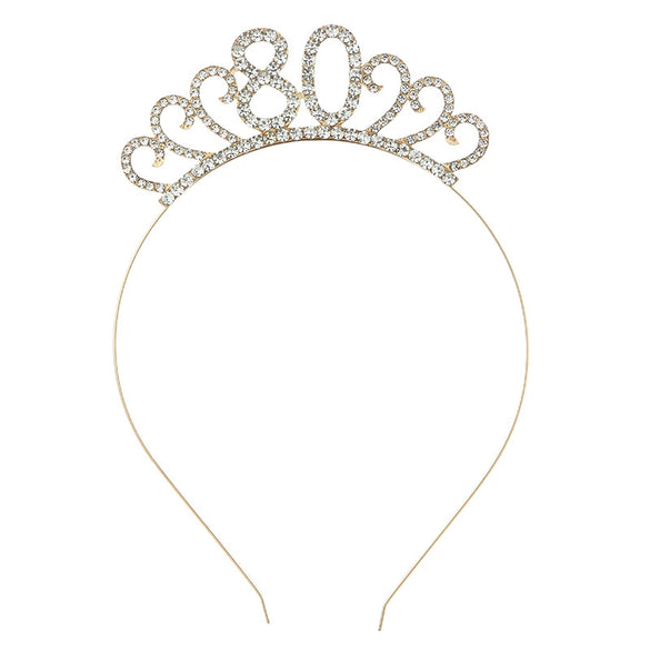 Wholesale Alloy Geometric Crown Headband Electroplated Women's Party Hair Accessories
