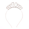Wholesale Alloy Geometric Crown Headband Electroplated Women's Party Hair Accessories