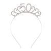 Wholesale Alloy Geometric Crown Headband Electroplated Women's Party Hair Accessories