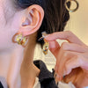 Wholesale Alloy Geometric Cshaped Electroplated Earrings For Women Retro Style