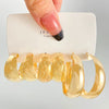 Wholesale Alloy Geometric Cshaped Electroplated Women's Earrings 3Piece Set