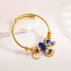 Wholesale Alloy Geometric Devil's Eye Cross Bracelet For Women With Titanium Steel Treatment