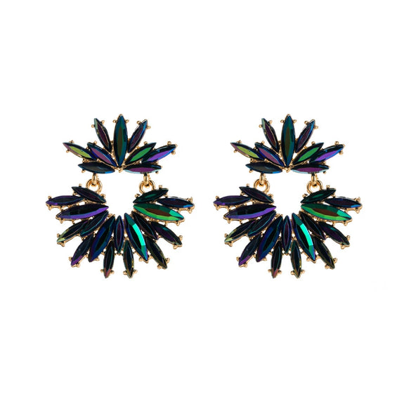 Wholesale Alloy Geometric Diamond Earrings For Ladies